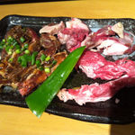 まつさか與 - 焼肉3点盛り（ランチ）1500円