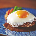 俺のハンバーグ 渡なべ  - 目玉焼きハンバーグ