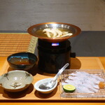 日本料理 幸庵 - 松茸と鱧のしゃぶしゃぶ