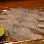 日本料理 幸庵 - 鱧の薄切り
