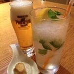 Gohanya Noukano Daidokoro - ジンジャーモヒート 生ビール