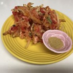 がばちょ - 紅生姜ヤサイカキアゲ（400円）盛り付け～