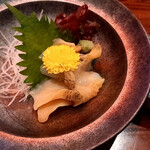 Kushiro Aburiya - 道東産　活つぶ貝のお刺身