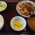 Ninjou Sakaba Bon - ナスとバラ肉の四川風炒め定食