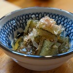 寿司よし - お通し　子持ち昆布