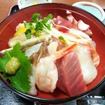 季さく - 海鮮丼   裏