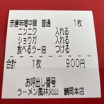 ラーメン もっけだの - 食券