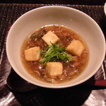 神楽坂 石かわ - 揚物　湯豆腐　鼈のあん