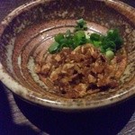 鷹流 - 白鶏麺の別皿薬味