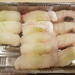 出羽鮨 - 真ダイ・ヒラメ・シマアジ・イカ。