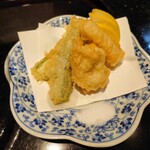 Sakura - 令和3年7月 ランチタイム
                        酢立わかめ麺(鱧、オクラ、長芋天婦羅付) 880円
