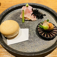 恵比寿 希鳥 - 前菜の盛合せ。