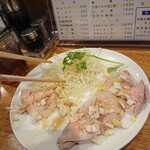 三国亭 - 蒸し鶏♡食べる前に撮り忘れた^^;