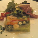 ハマのフレンチ - ディナー：野菜のテリーヌ