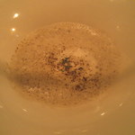 ハマのフレンチ - ディナー：ごぼうのスープ