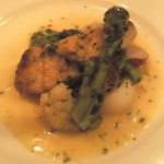 ハマのフレンチ - ディナー：スズキのあさりソース