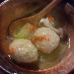 でべそ - 団子ときのこのあんかけ豆腐（500円）