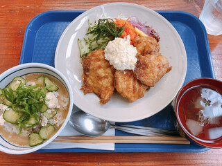 Jun Blend Kitchen - チキン南蛮定食（ご飯を冷汁に変更）
                        1250円