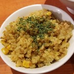 麺屋 六感堂 - とうもろこしのカレー炊き込みご飯