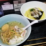 塩そば専門店 桑ばら - コチとカマスの塩つけそば