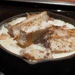 月島もんじゃ くうや - カジキマグロ きのこソース