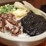 月島もんじゃ くうや - イカ墨もんじゃ