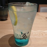 うなぎ四代目菊川 ムスブ田町店 - ジンのソーダ割