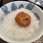 魚津マンテンホテル駅前 - お粥。