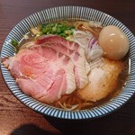 旬菜麺屋 雅流 - 鶏そば大チャーシュートッピング