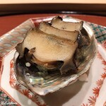御料理 寺沢 - 三陸産 鮑の飯蒸し