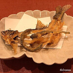 御料理 寺沢 - 鮎の骨煎餅