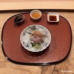 御料理 寺沢 - 天竜川の鮎の造り