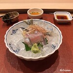 御料理 寺沢 - 天竜川の鮎の造り