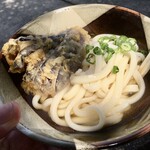 讃岐うどん がもう - うどん小にナス天250円なり