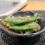 ぼちぼち - さやえんどうのおかか和え？