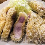 とんかつ成蔵 - TOKYO-Xリブロースかつ+ヒレ1枚