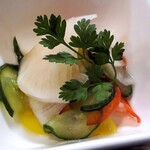 とんかつ成蔵 - ピクルス