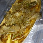 ここか - たこやき(しょうゆ)　12個 = 550円  踊る花鰹と一緒に頬張ってください