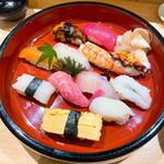 Sushi Hayata - にぎり盛り1半