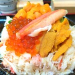 Hachiouji Suisan - ■カニ・いくら・うに・ネギトロ丼