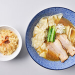 Noukou Niboshi Soba Maru Ni Tachibana - 雲吞のっけ+炊き込みご飯セット