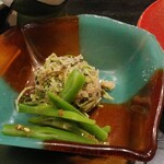 Uotei Katsuki - 本膳のおから＆オランダ豆