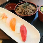 レストラン 風車 - そば寿司セット②