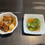 圭蔵 - うなぎ豆腐とおくら