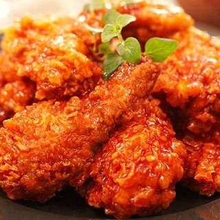 takeaway yangnyeom chicken is delicious!!