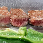 味鉄 - ヘレ焼いてもらってます