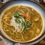 おこのみ鉄板焼 竹蔵 - えびにぼカレーうどん