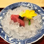 銀座 しのはら - 伊勢海老、コチ、鮪のお造り