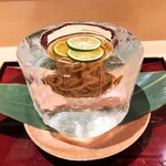 銀座 しのはら - 氷の器でお蕎麦