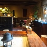 安達屋旅館 - アンティークな雰囲気のロビー